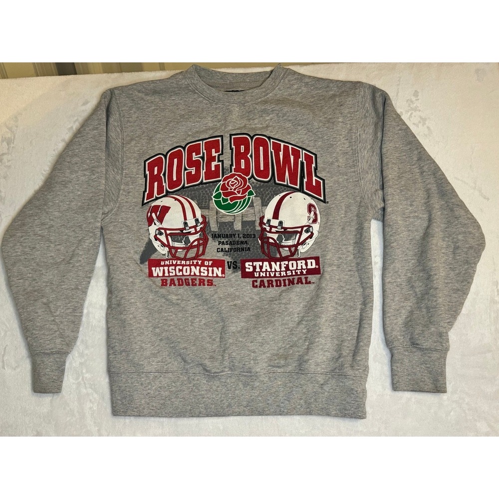 Badgers Wisconsinnsin Rosebowl 2011 Pasadena Crewneck Sweatshirt